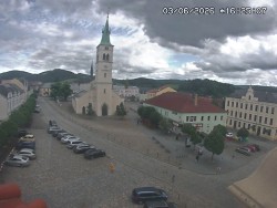 Náměstí, koste sv. Markéty