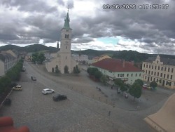Náměstí, koste sv. Markéty
