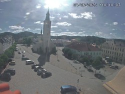 Náměstí, koste sv. Markéty