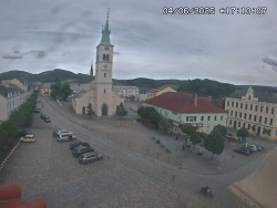 Náměstí, koste sv. Markéty