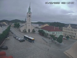 Náměstí, koste sv. Markéty