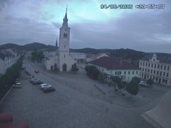 Náměstí, koste sv. Markéty