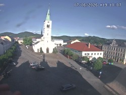 Náměstí, koste sv. Markéty