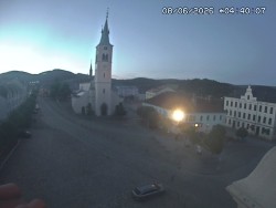 Náměstí, koste sv. Markéty