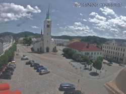 Náměstí, koste sv. Markéty