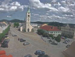 Náměstí, koste sv. Markéty