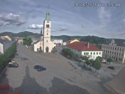 Náměstí, koste sv. Markéty