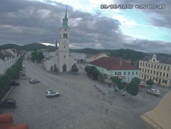 Náměstí, koste sv. Markéty