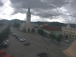 Náměstí, koste sv. Markéty