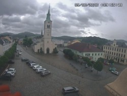 Náměstí, koste sv. Markéty
