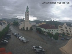 Náměstí, koste sv. Markéty