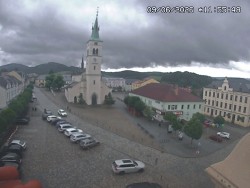 Náměstí, koste sv. Markéty