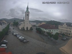 Náměstí, koste sv. Markéty