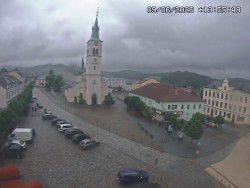 Náměstí, koste sv. Markéty