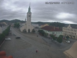 Náměstí, koste sv. Markéty