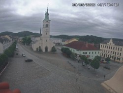 Náměstí, koste sv. Markéty