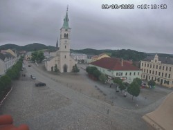 Náměstí, koste sv. Markéty