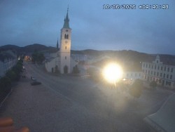 Náměstí, koste sv. Markéty