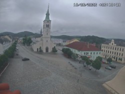 Náměstí, koste sv. Markéty