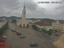 Náměstí, koste sv. Markéty