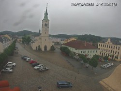 Náměstí, koste sv. Markéty