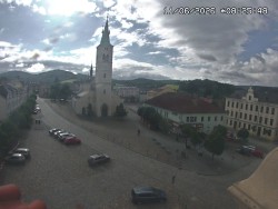 Náměstí, koste sv. Markéty