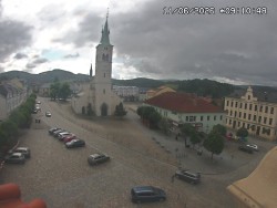 Náměstí, koste sv. Markéty
