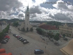 Náměstí, koste sv. Markéty
