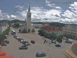 Náměstí, koste sv. Markéty