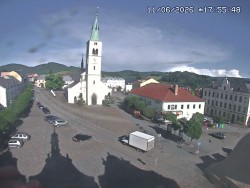 Náměstí, koste sv. Markéty