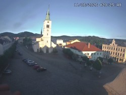 Náměstí, koste sv. Markéty