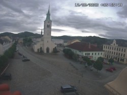 Náměstí, koste sv. Markéty