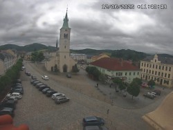 Náměstí, koste sv. Markéty