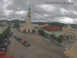 Náměstí, koste sv. Markéty