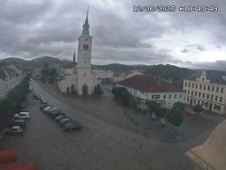 Náměstí, koste sv. Markéty