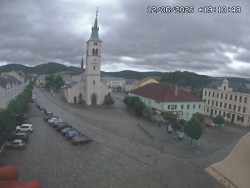 Náměstí, koste sv. Markéty