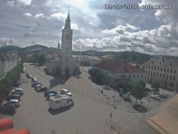 Náměstí, koste sv. Markéty