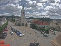Náměstí, koste sv. Markéty
