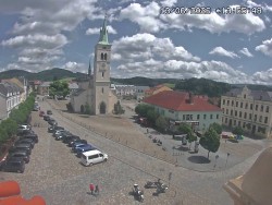 Náměstí, koste sv. Markéty