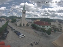 Náměstí, koste sv. Markéty