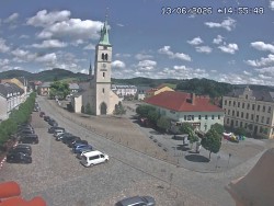 Náměstí, koste sv. Markéty