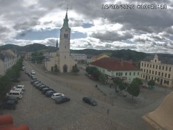 Náměstí, koste sv. Markéty