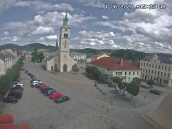 Náměstí, koste sv. Markéty