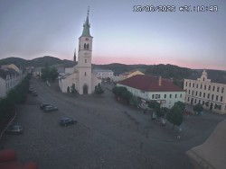 Náměstí, koste sv. Markéty