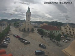Náměstí, koste sv. Markéty