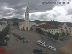 Náměstí, koste sv. Markéty