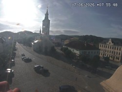 Náměstí, koste sv. Markéty