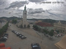 Náměstí, koste sv. Markéty