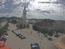 Náměstí, koste sv. Markéty