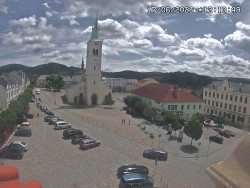 Náměstí, koste sv. Markéty